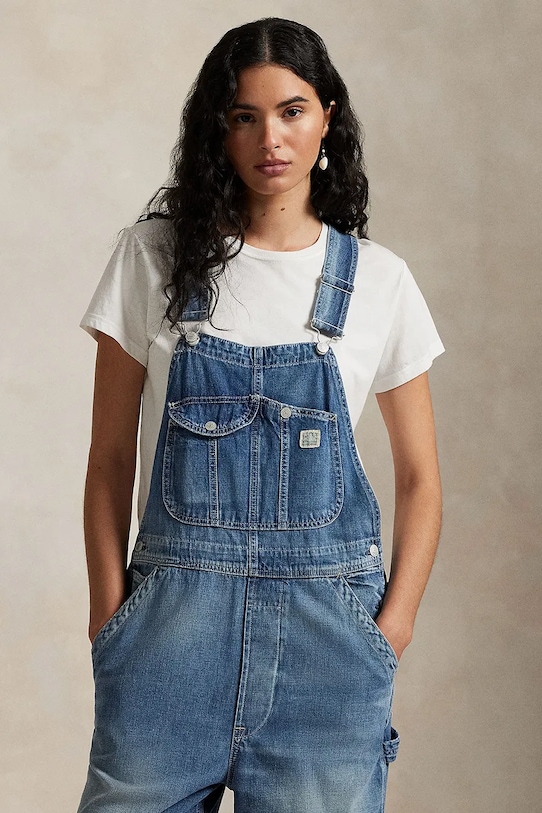 Odzież Polo Ralph Lauren ogrodniczki 211973127 niebieski