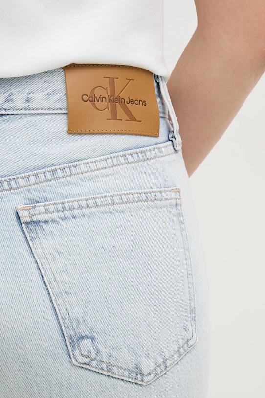 Bombažne kavbojke Calvin Klein Jeans modra J20J225125