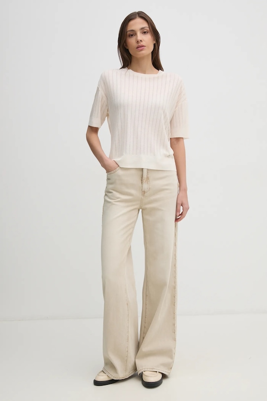 Gaudi jeansy 511BD25032 beżowy SS25