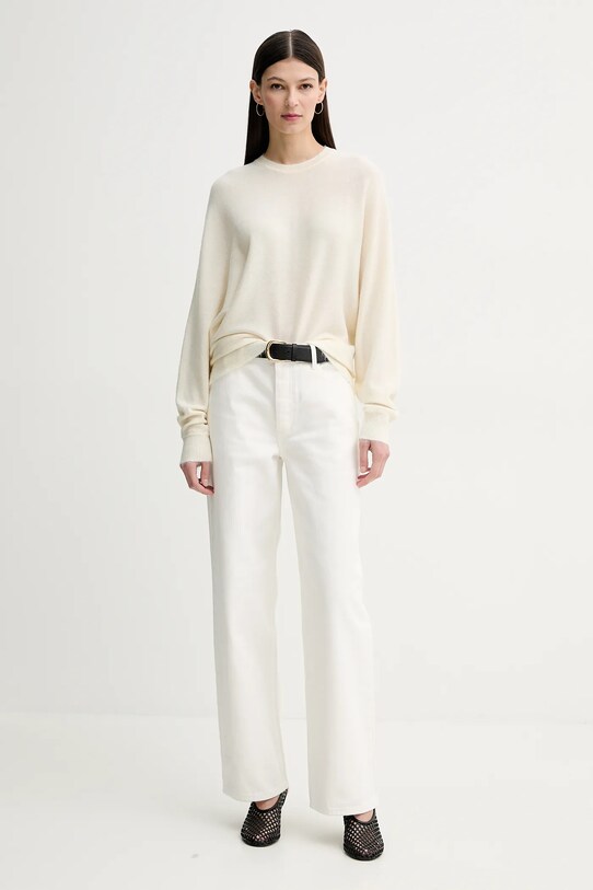 By Malene Birger jeansy VINOLA 103033 biały SS25