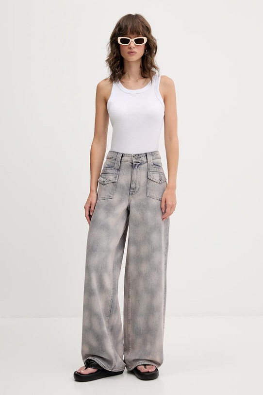 Bavlněné džíny Guess Originals W5GG02.D5MKA růžová SS25