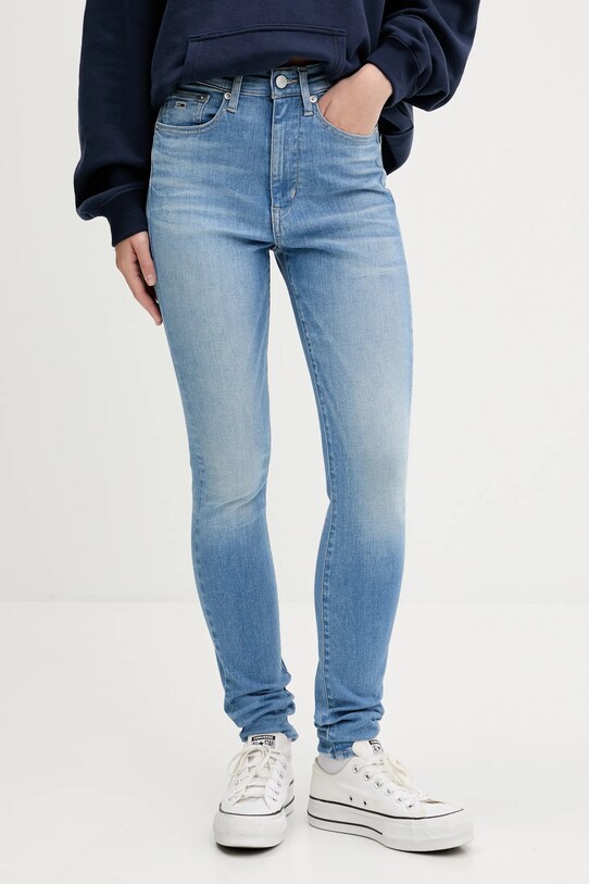 Rifle Tommy Jeans modrá DW0DW20028