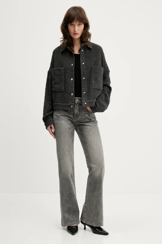 Miss Sixty jeansy 6S1JJ47800 szary SS25