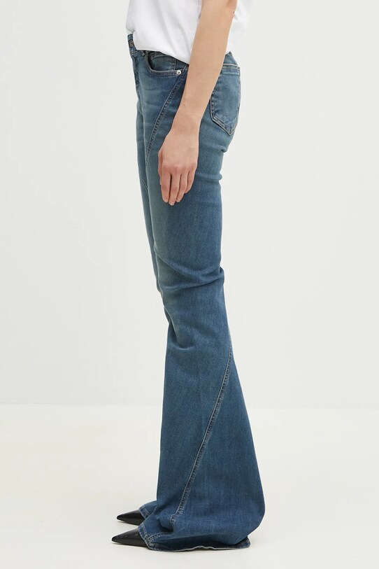 Rick Owens jeansi Bias Bootcut DS01E3302.SDWB albastru SS25