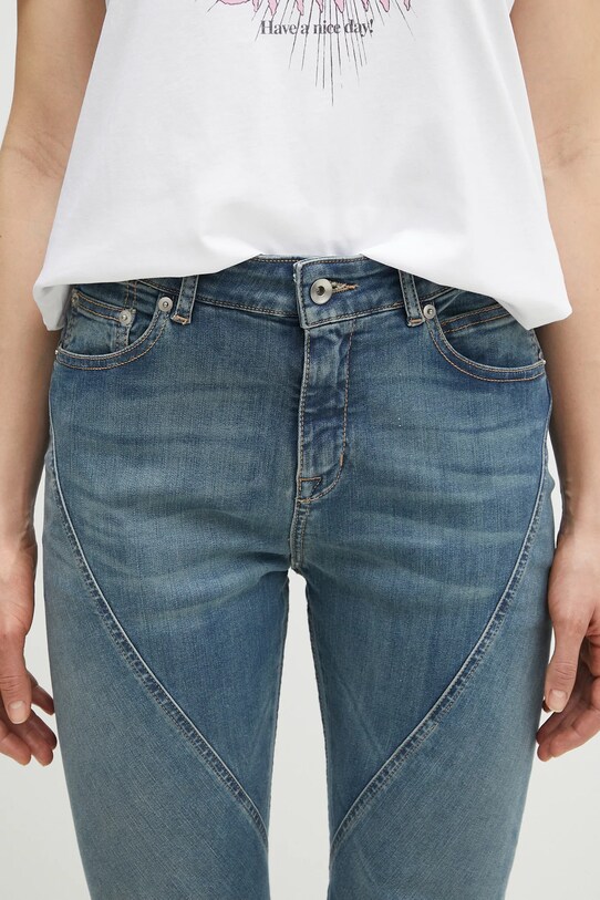 Rick Owens jeansi Bias Bootcut albastru DS01E3302.SDWB