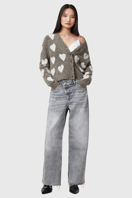 Bombažne kavbojke AllSaints AKI Prijazno od planeta siva W052EC