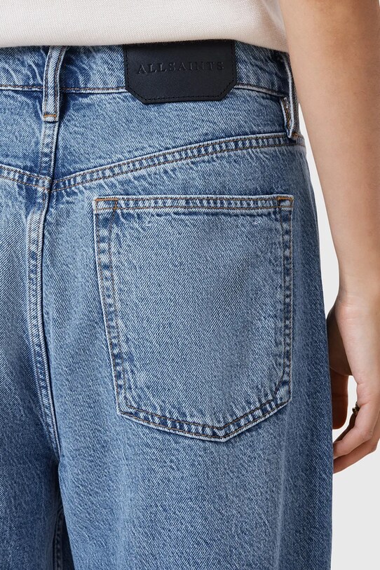 AllSaints jeansy bawełniane FOX niebieski W017EC