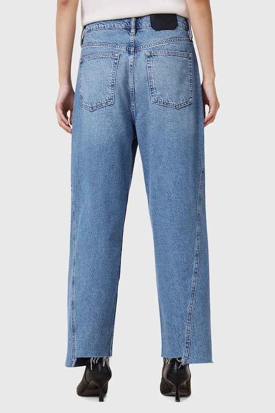 AllSaints jeansy bawełniane FOX W017EC niebieski