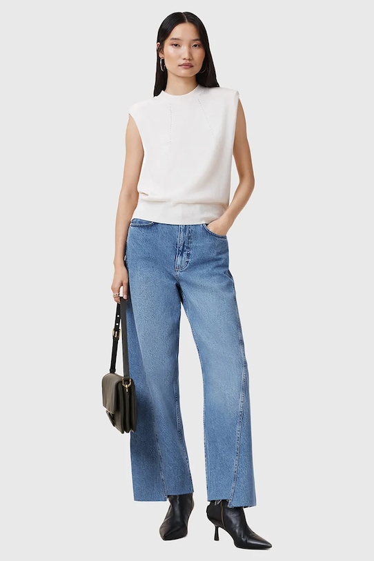 AllSaints jeansy bawełniane FOX W017EC