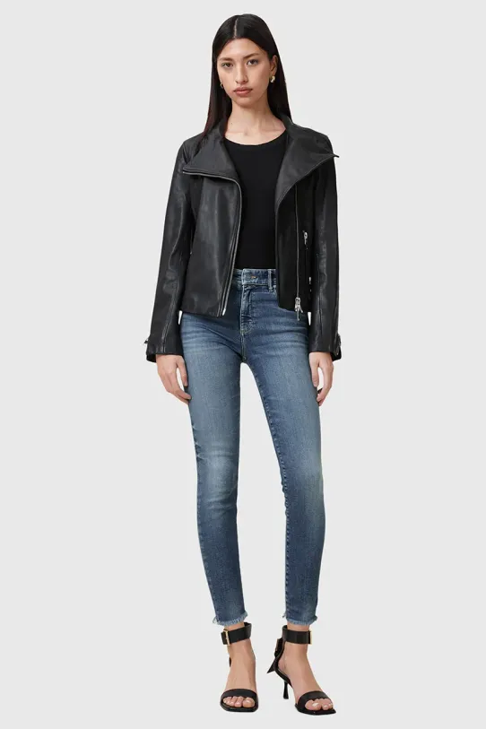 Rifle AllSaints MILLER Planet friendly modrá W078EC