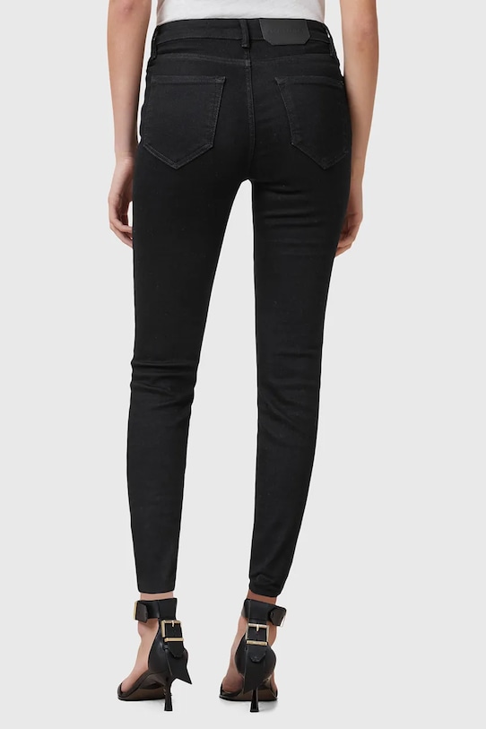 Хлопковые джинсы AllSaints MILLER W082EC чёрный