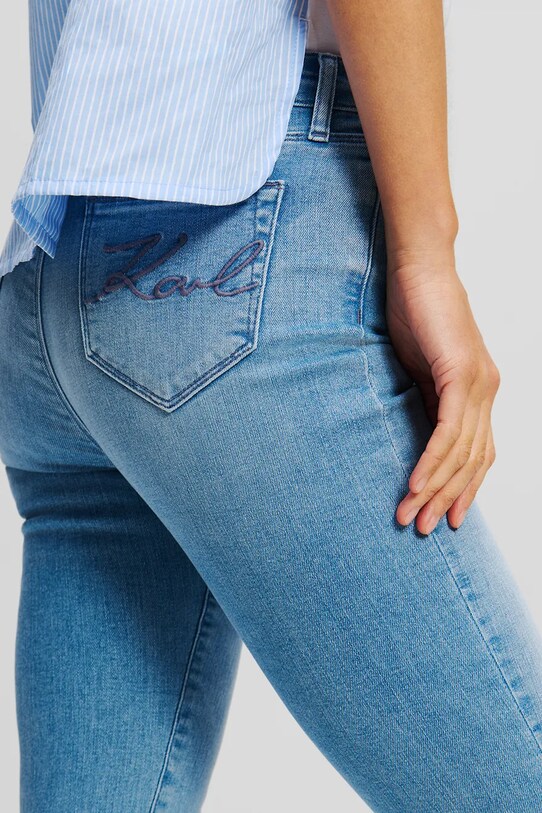 Odzież Karl Lagerfeld jeansy A2W10143 niebieski