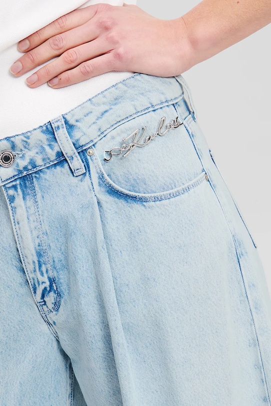 Odzież Karl Lagerfeld jeansy A2W10112 niebieski