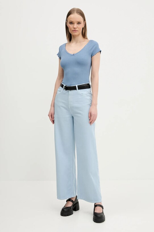 Kaotiko jeansi AQ025.02.K002 albastru SS25