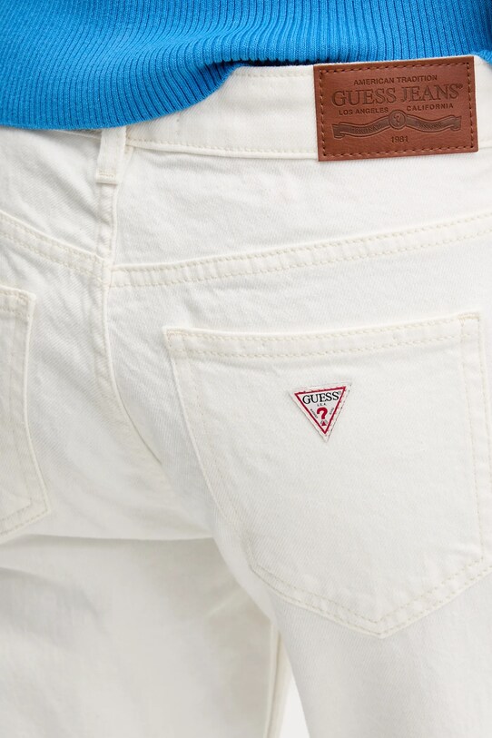 Džíny Guess Jeans bílá W5GA1S.D5M62