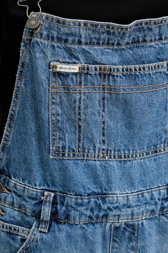 Guess Jeans salopetă din denim W5GD0Z.D5O11 albastru