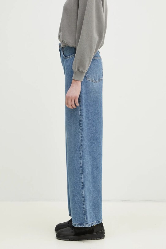 Хлопковые джинсы Axel Arigato Wide-Leg Jeans A2628005 голубой SS25