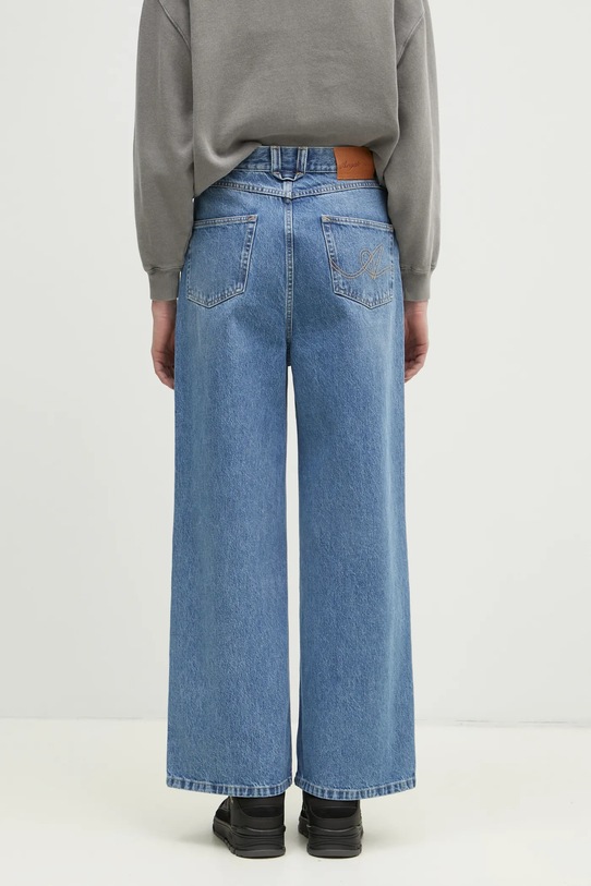 Одежда Хлопковые джинсы Axel Arigato Wide-Leg Jeans A2628005 голубой