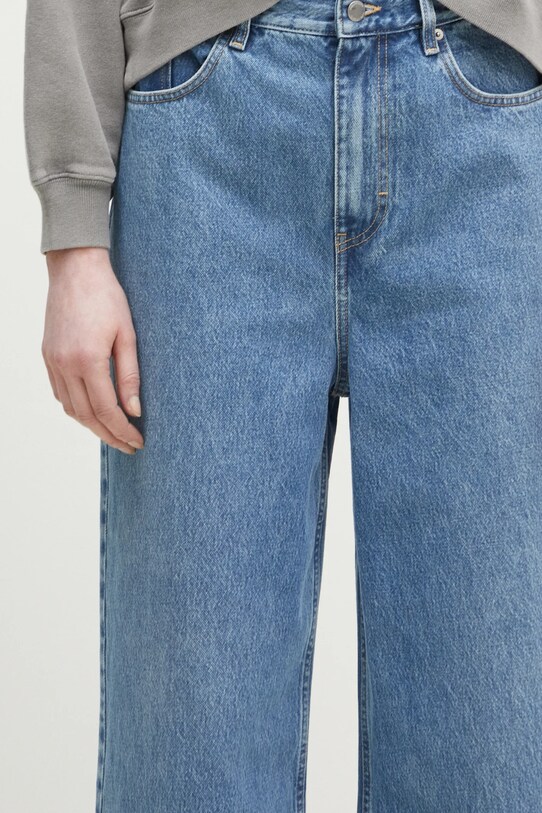 Хлопковые джинсы Axel Arigato Wide-Leg Jeans голубой A2628005