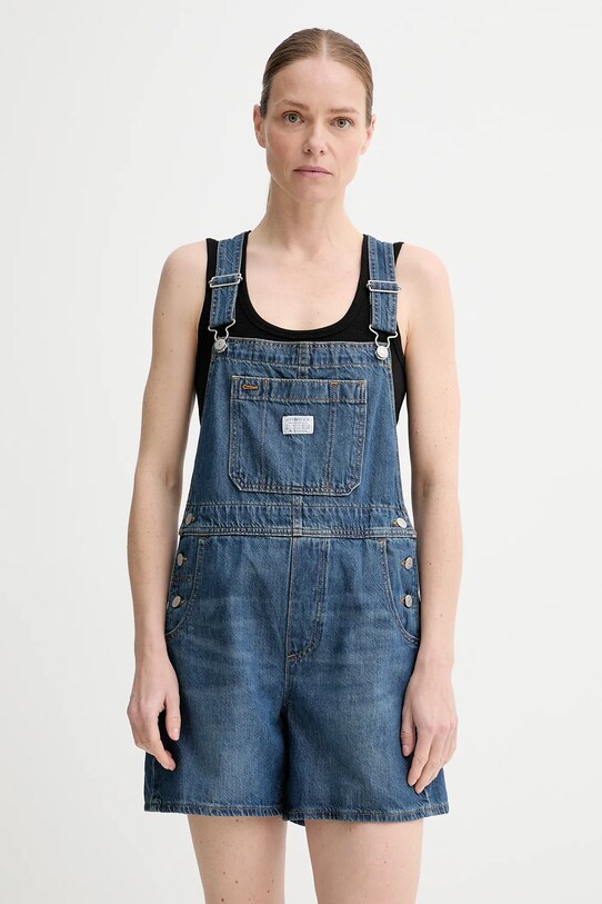 Rifľové nohavice na traky Levi's UTILITY SHORTALL UTILITY SHORTALL modrá 001UY