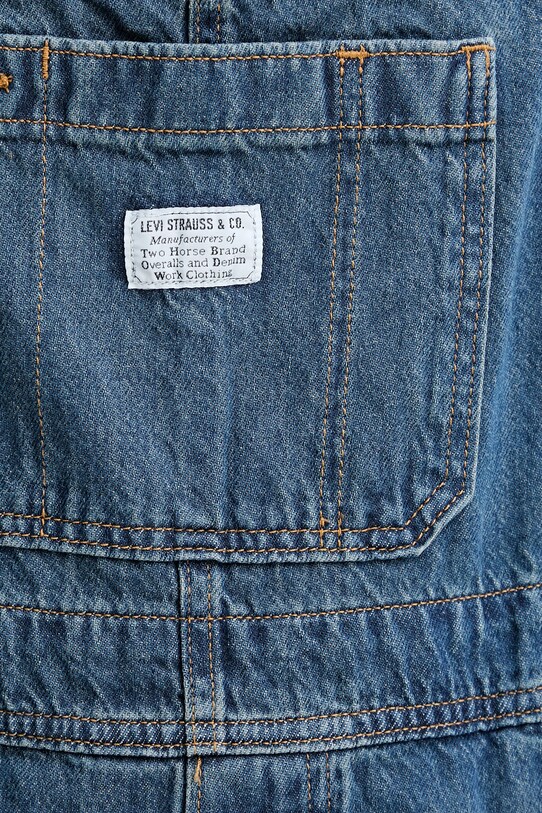 Rifľové nohavice na traky Levi's UTILITY SHORTALL UTILITY SHORTALL 001UY modrá