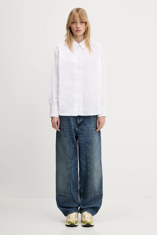 Carhartt WIP cotton jeans Brandon Double Knee Pant I034462.014L navy
