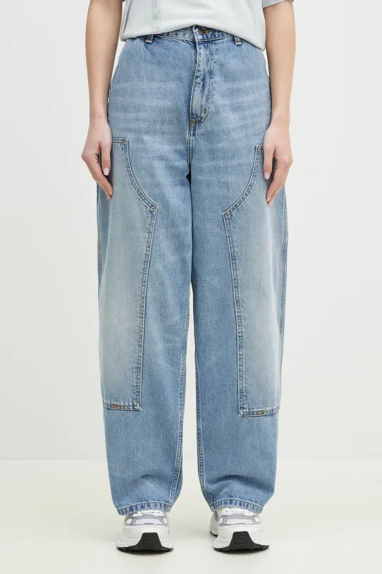 Дънки Carhartt WIP Brandon Double Knee Pant син I034462.01UR