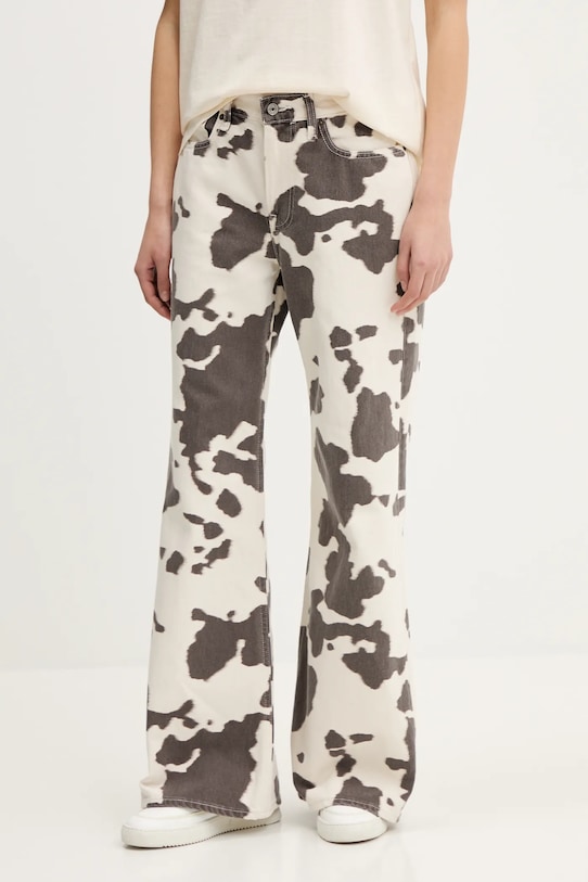 Abercrombie & Fitch jeansy bawełniane beżowy KI155.5526.449