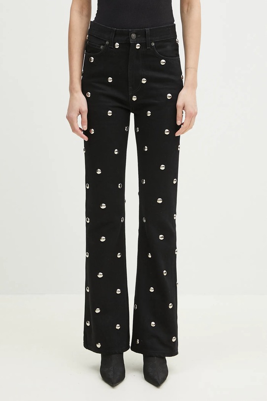 Fiorucci jeansy Metal Bubble Stud Flared czarny U02SPDJE083DN06DN04