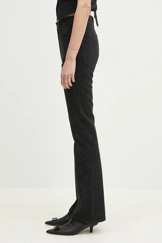 Fiorucci jeans Rhinestone Flared U02SPDJE083DN01DN05 negru SS25