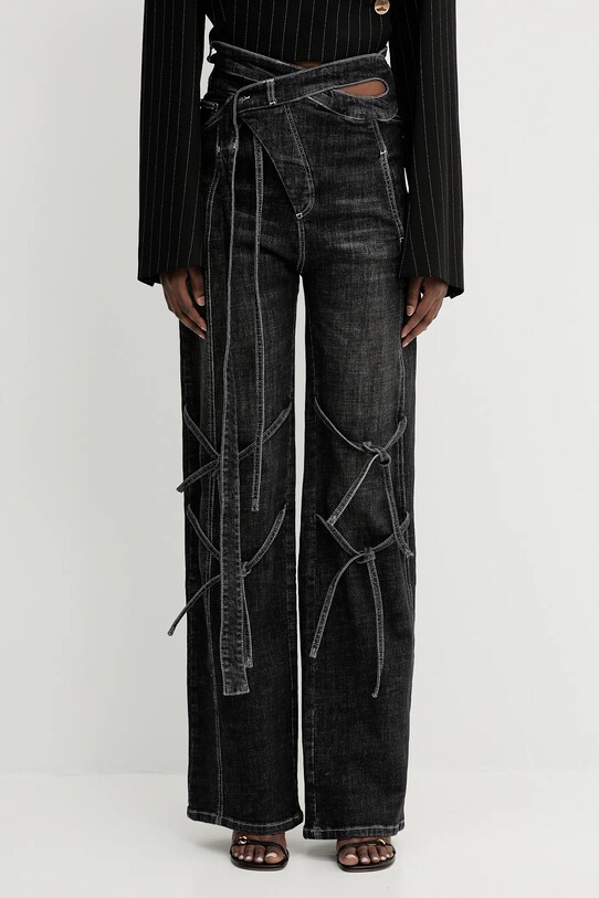 Džíny Ottolinger Strappy Signature Wrap černá 117.202617.01