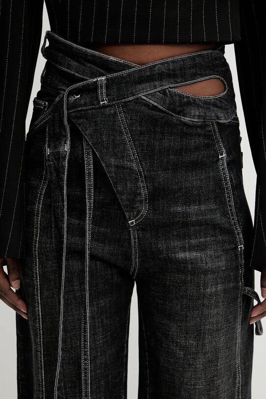 Ottolinger jeans. Strappy Signature Wrap black 117.202617.01