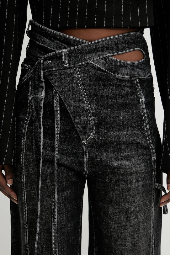 Džíny Ottolinger Strappy Signature Wrap černá 117.202617.01