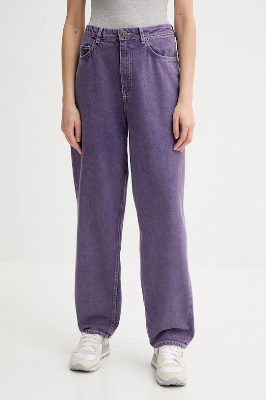 American Vintage jeansy Planet friendly fioletowy UZA11AE25