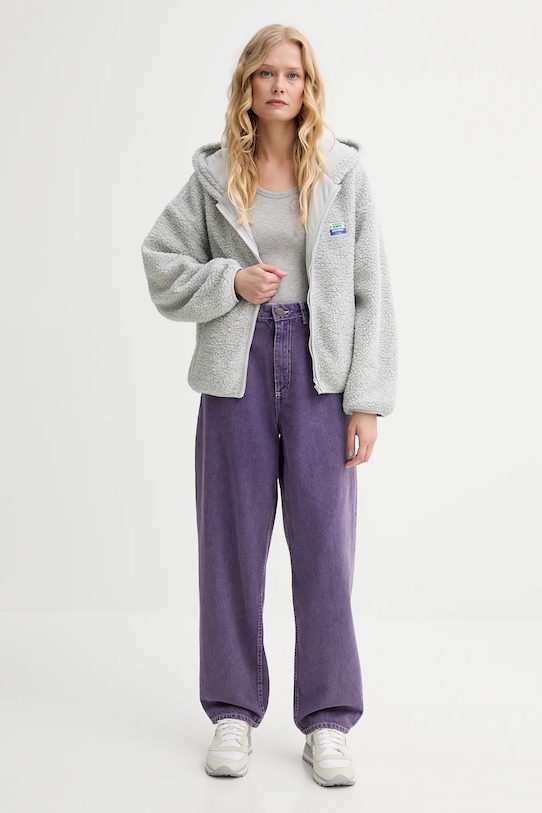 American Vintage jeansy UZA11AE25 fioletowy SS25