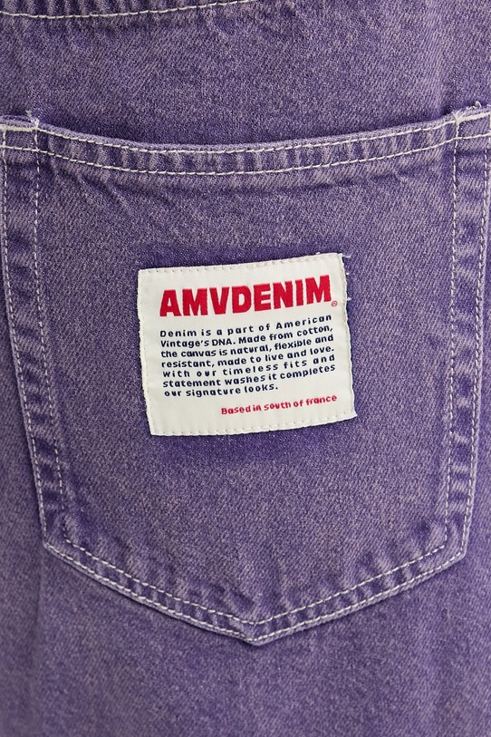 American Vintage jeansy fioletowy UZA11AE25