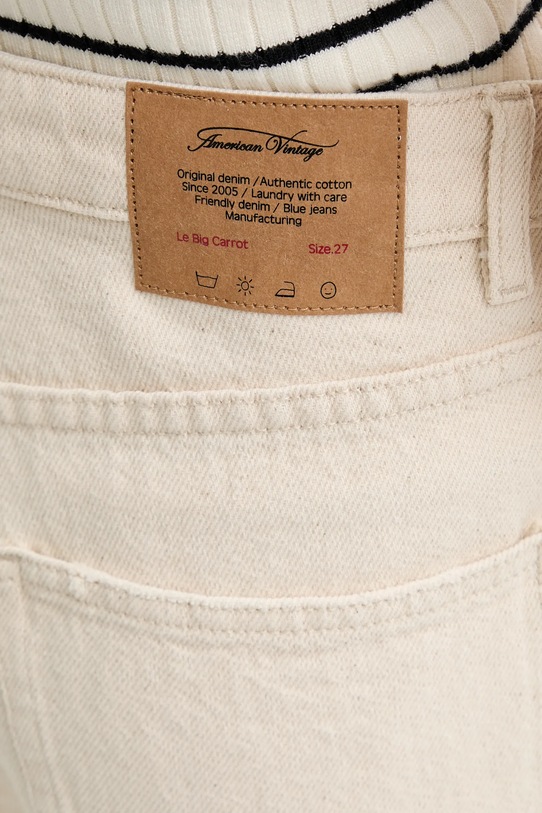 Τζιν παντελόνι American Vintage μπεζ TINE11AE25