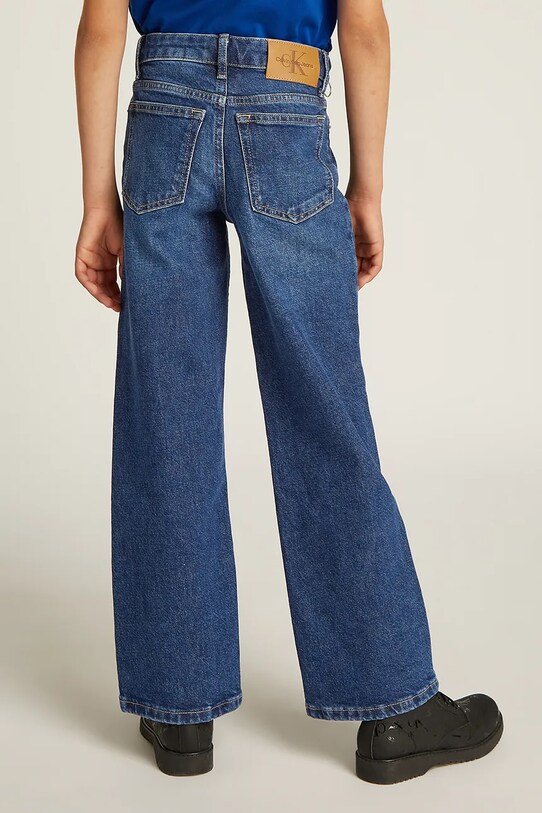 Дитячі джинси Calvin Klein Jeans HR WIDE темно-синій IG0IG02710.PPYA