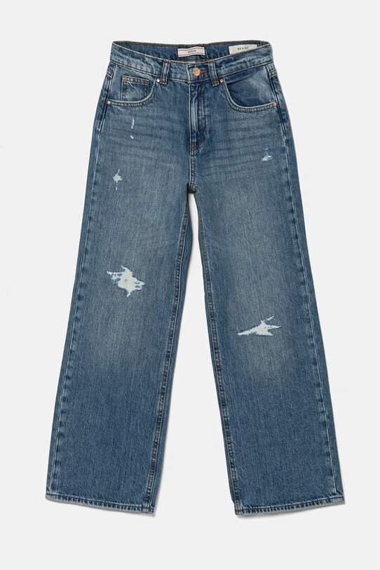 Guess jeansy dziecięce z regulacją niebieski J5RA00.D45E0.PPYA