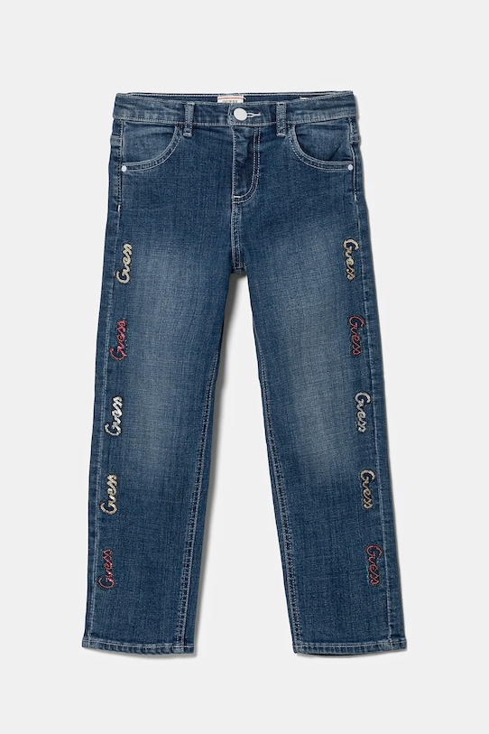Guess jeansy dziecięce z regulacją granatowy K5RA05.D52Z0.PPYA
