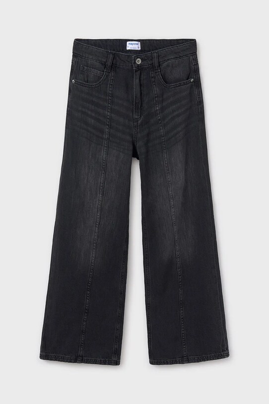 Детские джинсы Mayoral wide leg 6538.8D.Junior.PPYA чёрный SS25