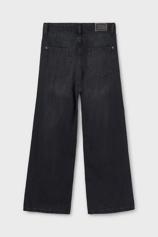 Dziewczynka Mayoral jeansy dziecięce wide leg 6538.8D.Junior.PPYA czarny