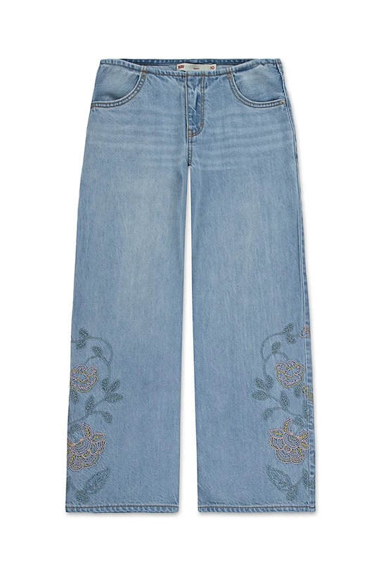 Otroške kavbojke Levi's LOW RISE BAGGY 4EM262 modra SS25