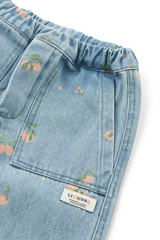 Liewood jeansi Cesar Printed Denim Pants albastru LW19921
