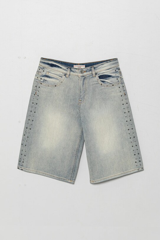 Guess szorty jeansowe dziecięce casual szary J5GD09.D45E0.PPYA