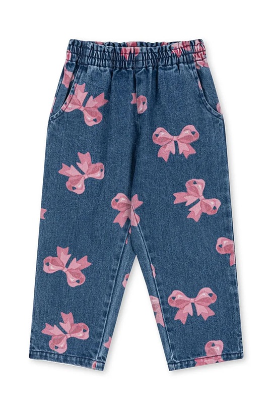 Konges Sløjd jeans copii MAGOT FRILL PANTS GOTS Planet friendly albastru KS102281