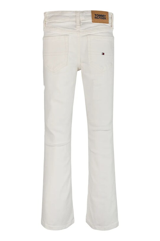 Dziewczynka Tommy Hilfiger jeansy dziecięce FLARE KG0KG08408.PPYA biały
