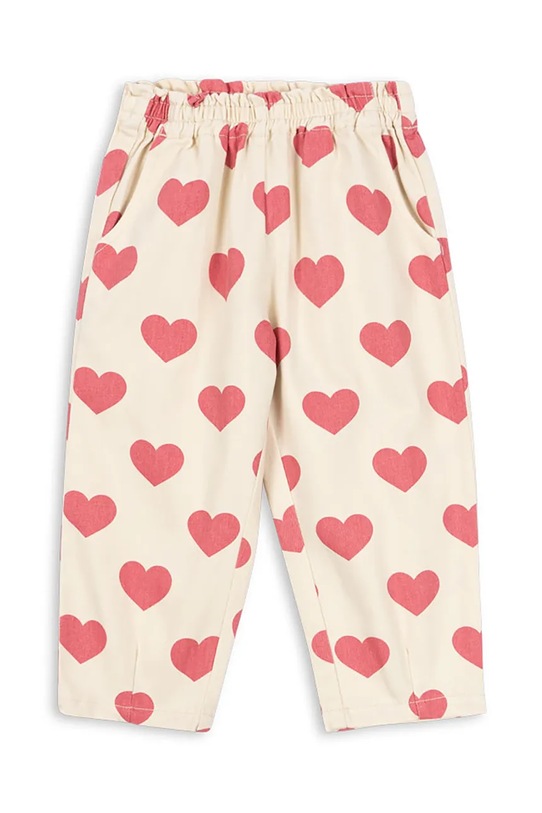 Παιδικά τζιν Konges Sløjd MAGOT FRILL PANTS GOTS Planet friendly μπεζ KS103366