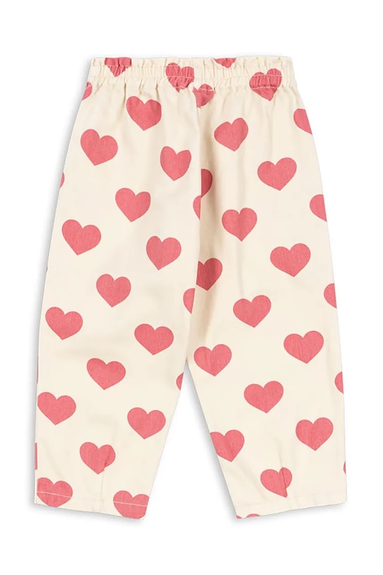 Παιδικά τζιν Konges Sløjd MAGOT FRILL PANTS GOTS KS103366 μπεζ SS25