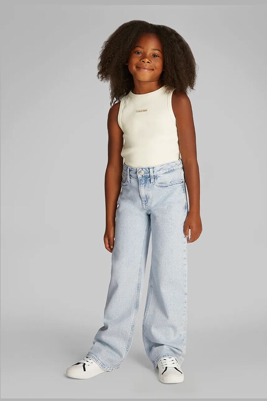 Rifle Calvin Klein Jeans CLEAR Planet friendly modrá IG0IG02839.PPYA